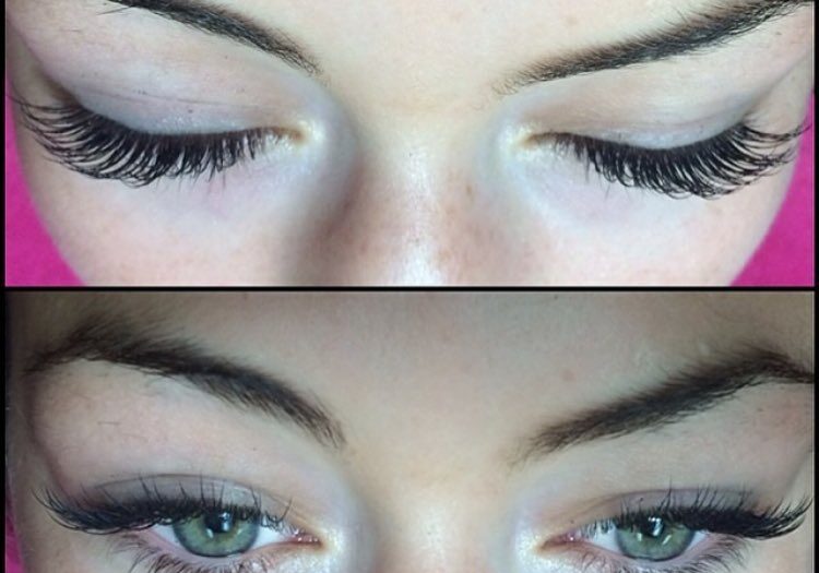 LASHES BEFORE AND AFTER